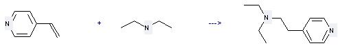 The 4-Pyridineethanamine, N, N-diethyl- can be obtained by 4-Vinyl-pyridine and Diethylamine.